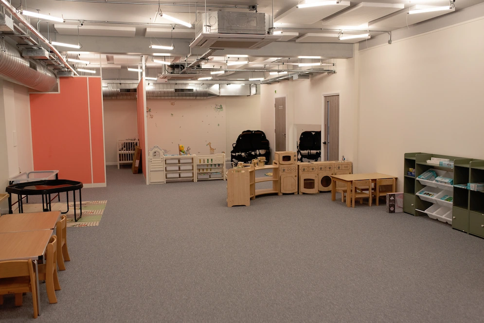 Nursery play area at My Little Boardroom