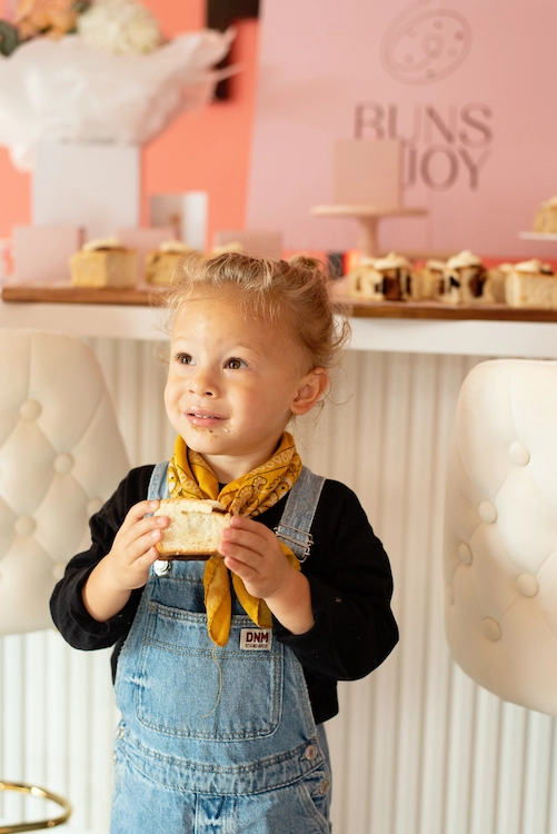 Child enjoying the child-care space
